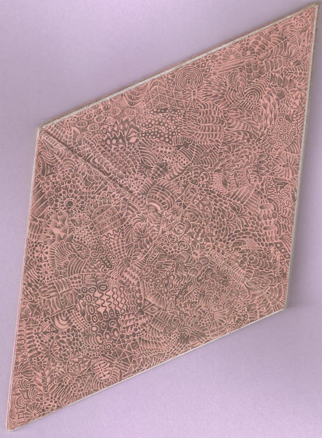 componente dos de cara uno de tri-hexa-flexágono